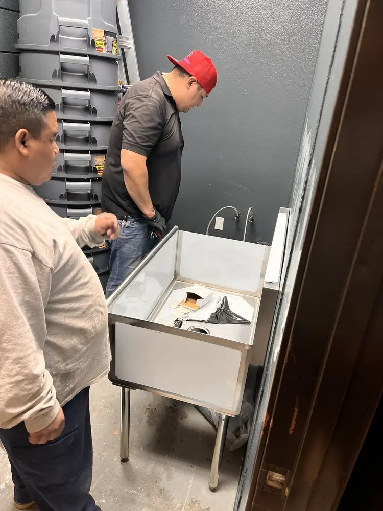 Commercial plumbing and sink installation in Montgomery